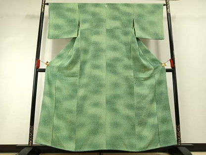 平和屋着物■上質な小紋 霞文 暈し染め 正絹 逸品 AABG1658fy