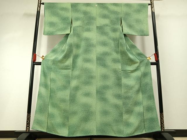 平和屋着物■上質な小紋 霞文 暈し染め 正絹 逸品 AABG1658fy
