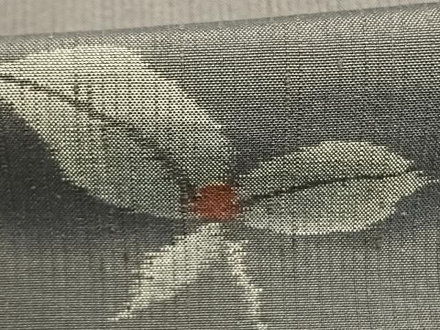 平和屋着物■上質な紬　舞葉文　正絹　逸品　AABG1688fy