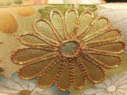 平和屋着物■豪華黒留袖　駒刺繍　流水花文　金銀彩　正絹　逸品　AABG1723fy