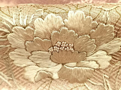 平和屋着物■訪問着 中国三大刺繍 相良刺繍 絞り 草花文 正絹 逸品 AABG1747fy