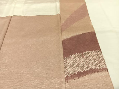平和屋着物■訪問着 中国三大刺繍 相良刺繍 絞り 草花文 正絹 逸品 AABG1747fy