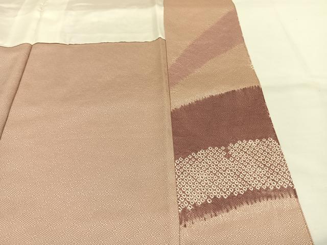 平和屋着物■訪問着 中国三大刺繍 相良刺繍 絞り 草花文 正絹 逸品 AABG1747fy