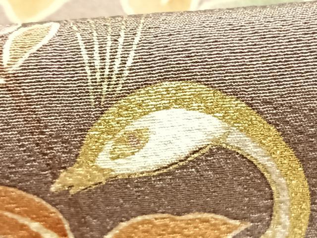 平和屋着物■訪問着 花鳥文 暈し染め 金彩 正絹 逸品 AABG1748fy