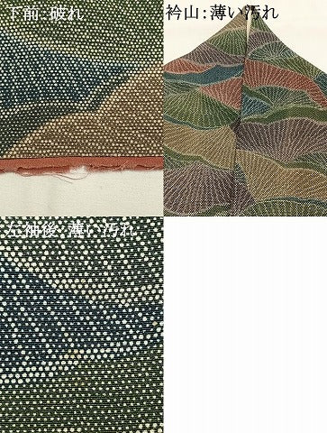平和屋着物■江戸小紋 抽象文様 正絹 逸品 AABG1763fy