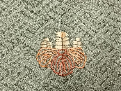 平和屋着物■訪問着 駒刺繍 絞り 雪輪花文 金彩 正絹 逸品 AABG1765fy