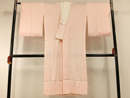 平和屋着物■長襦袢 無双仕立て 絞り よろけ縞 暈し染め 正絹 逸品 AABG1770fy