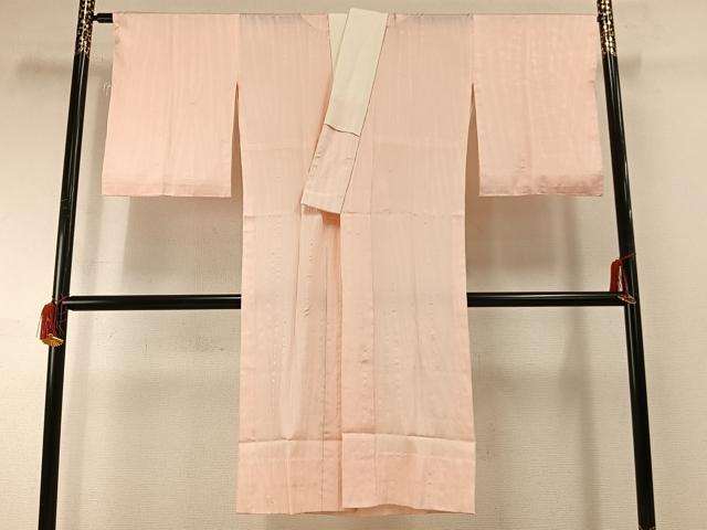 平和屋着物■長襦袢 無双仕立て 絞り よろけ縞 暈し染め 正絹 逸品 AABG1770fy