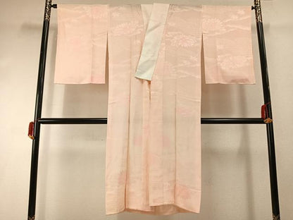 平和屋着物■長襦袢　無双仕立て　草花地紋　暈し染め　正絹　逸品　AABG1772fy