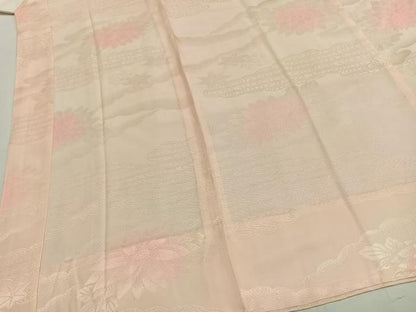 平和屋着物■長襦袢　無双仕立て　草花地紋　暈し染め　正絹　逸品　AABG1772fy