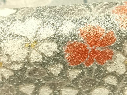 平和屋着物■上質な小紋 草花文 暈し染め 正絹 逸品 AABG1787fy
