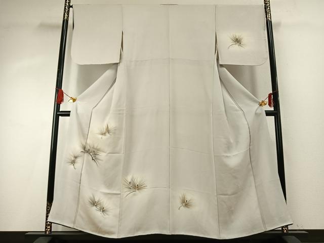 平和屋着物■訪問着 手描き 枝松文 暈し染め 金彩 正絹 逸品 AABG1792fy