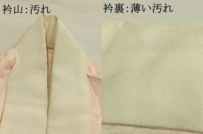 平和屋着物■長襦袢 無双仕立て 草花地紋 暈し染め 正絹 逸品 AABG1794fy