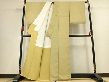 平和屋着物■上質な小紋　霞文　正絹　逸品　AABG1830fy