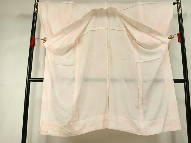 平和屋着物■長襦袢　無双仕立て　手描き　草花文　暈し染め　洗える着物　AABG1862fy