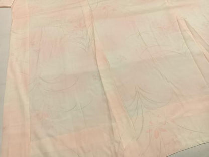 平和屋着物■長襦袢　無双仕立て　手描き　草花文　暈し染め　洗える着物　AABG1862fy