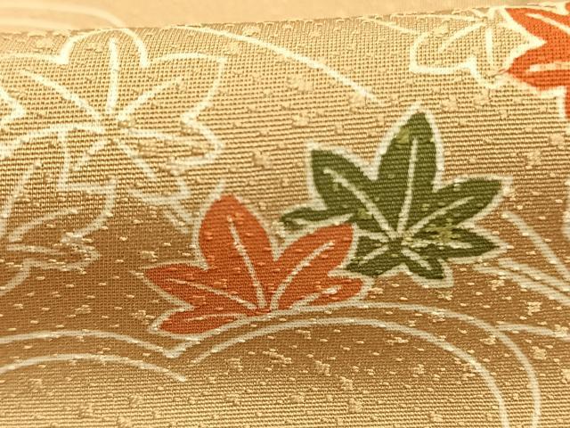 平和屋着物■上質な小紋　雲取り花文　正絹　逸品　AABG1888fy