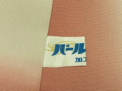 平和屋着物■訪問着　刺繍　扇面花文　暈し染め　金銀彩　金糸　正絹　逸品　AABG1889fy