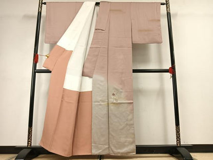 平和屋着物■訪問着　作家物　駒刺繍　松竹梅　暈し染め　金銀彩　金糸　正絹　逸品　AABG1905fy
