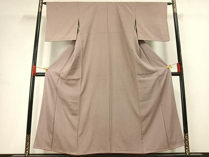 平和屋着物■上質な小紋　縞　正絹　逸品　AABG1909fy