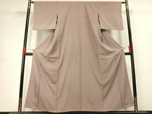平和屋着物■上質な小紋　縞　正絹　逸品　AABG1909fy