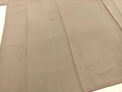 平和屋着物■上質な小紋　縞　正絹　逸品　AABG1909fy