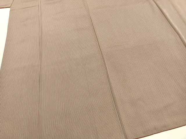 平和屋着物■上質な小紋　縞　正絹　逸品　AABG1909fy