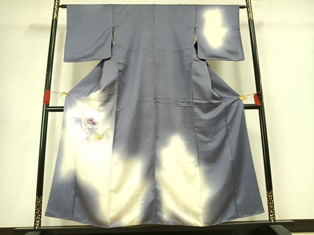 平和屋着物■訪問着　草花文　暈し染め　正絹　逸品　AABG1912fy