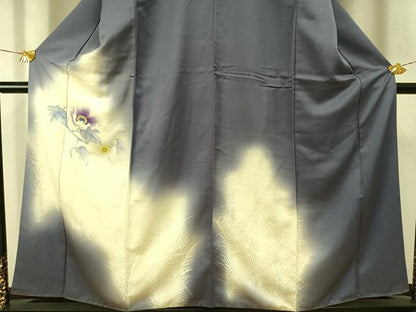 平和屋着物■訪問着　草花文　暈し染め　正絹　逸品　AABG1912fy