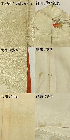 平和屋着物■上質な小紋　絞り　枝花文　正絹　逸品　AABG1932fy