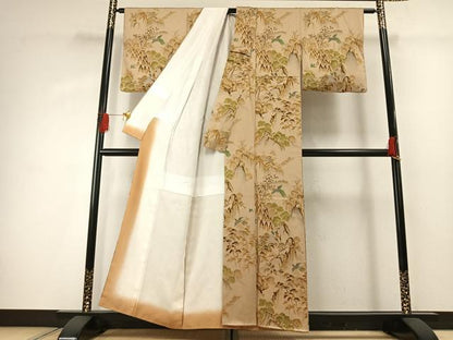 平和屋着物■訪問着　風景飛鳥文　正絹　逸品　AABG1935fy