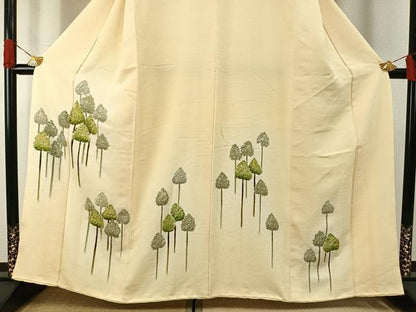 平和屋着物■訪問着　樹林文　暈し染め　正絹　逸品　AABG1936fy