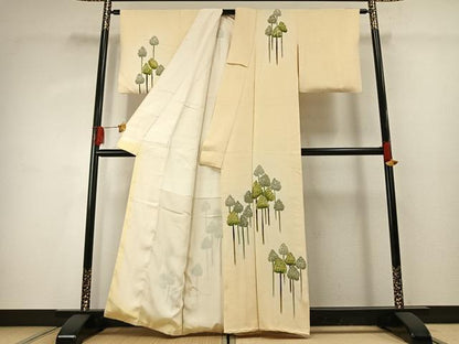 平和屋着物■訪問着　樹林文　暈し染め　正絹　逸品　AABG1936fy