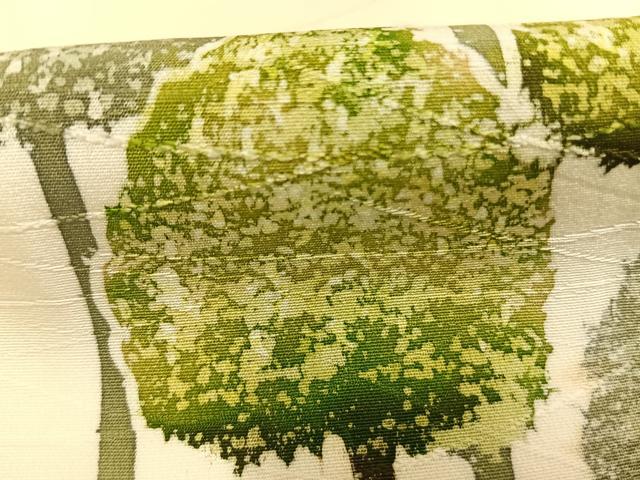 平和屋着物■訪問着　樹林文　暈し染め　正絹　逸品　AABG1936fy