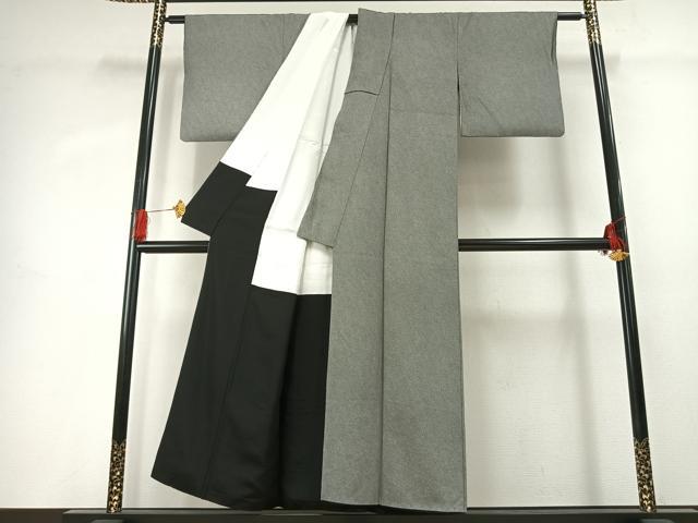 平和屋着物■江戸小紋　鮫小紋柄　暈し染め　正絹　逸品　AABG1938fy