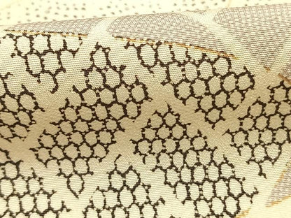平和屋着物■上質な小紋　幾何学文様　正絹　逸品　AABG1947fy