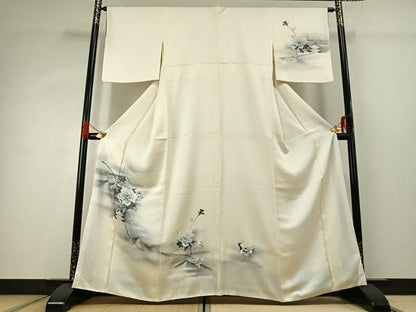 平和屋着物■訪問着　草花文　暈し染め　正絹　逸品　AABG1948fy