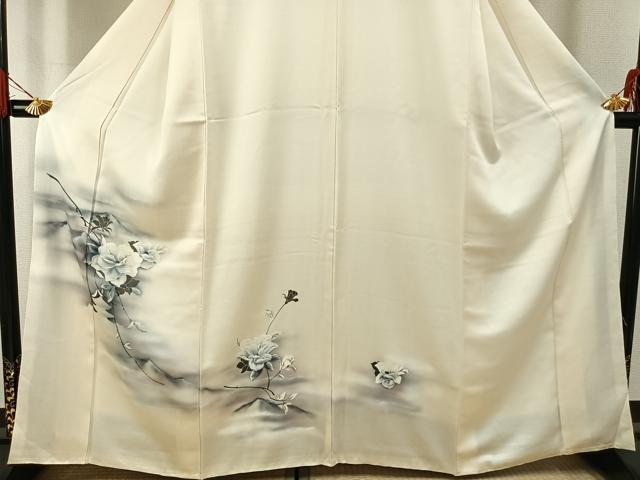 平和屋着物■訪問着　草花文　暈し染め　正絹　逸品　AABG1948fy