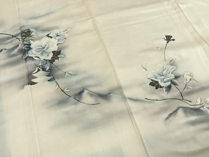 平和屋着物■訪問着　草花文　暈し染め　正絹　逸品　AABG1948fy