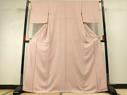 平和屋着物■上質な色無地　抽象地紋　虹色　正絹　逸品　AABG1950fy