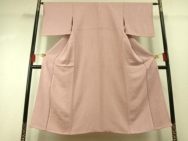 平和屋着物■上質な小紋 草葉地紋 正絹 逸品 AABG1969fy