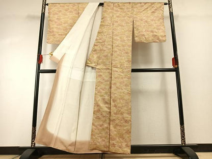 平和屋着物■上質な小紋 風景文 暈し染め 正絹 逸品 AABG1971fy