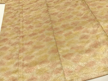 平和屋着物■上質な小紋 風景文 暈し染め 正絹 逸品 AABG1971fy