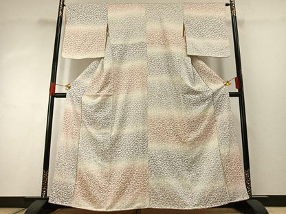 平和屋着物■上質な小紋 蝶づくし 暈し染め 金彩 正絹 逸品 AABG1986fy
