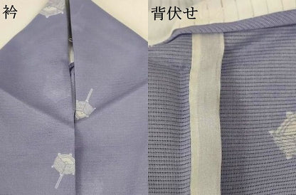 平和屋着物＊夏物 小紋 絽 糸巻文 洗える着物 AABG2002jd