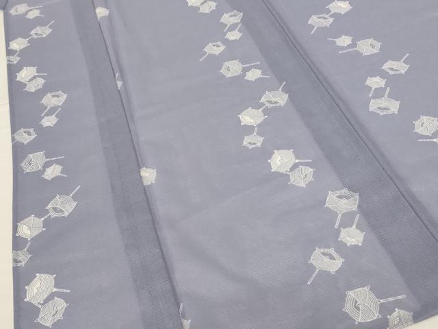 平和屋着物＊夏物 小紋 絽 糸巻文 洗える着物 AABG2002jd
