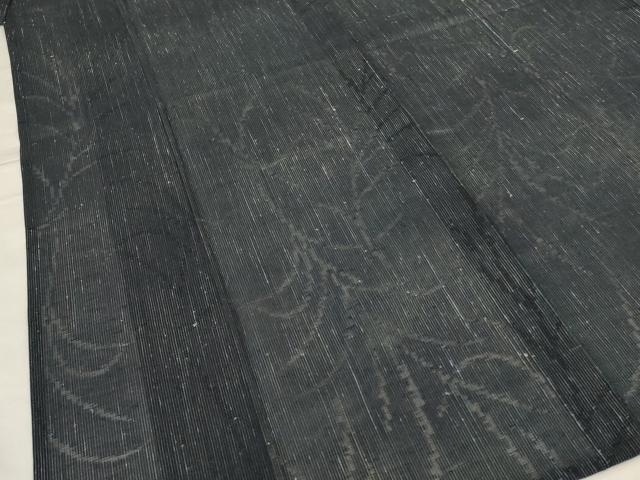 平和屋着物＊夏物 紗紬 草葉文 正絹 逸品 AABG2008jd