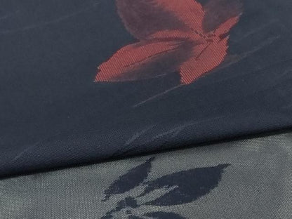 平和屋着物＊夏物　小紋　紗　舞花文　正絹　逸品　未使用　AABG2009jd