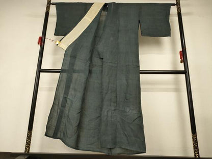 平和屋着物＊夏物 色無地 紗紬 仙斎茶色 正絹 逸品 AABG2011jd