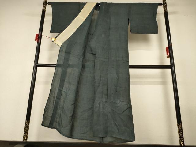 平和屋着物＊夏物 色無地 紗紬 仙斎茶色 正絹 逸品 AABG2011jd